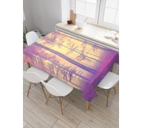 Прямоугольная скатерть JoyArty Лесное волшебство из сатена tc_19675_120x145