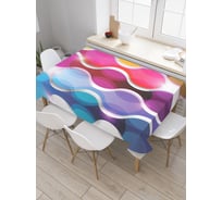 Прямоугольная скатерть JoyArty Обманчивые волны из сатена tc_22246_120x145