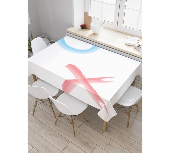 Прямоугольная скатерть JoyArty Обнимаю и целую из сатена tc_36446_120x145 1