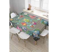 Прямоугольная скатерть JoyArty Ночные совы из сатена tc_6669_120x145