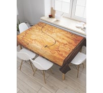 Прямоугольная скатерть JoyArty Метка на карте из сатена tc_19200_120x145