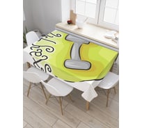 Прямоугольная скатерть JoyArty Оставайся с фитнесом из сатена tc_36936_120x145