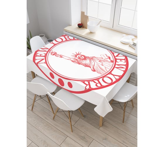 Прямоугольная скатерть JoyArty Нью-Йорк статуя Свободы печать из сатена tc_5450_120x145 1