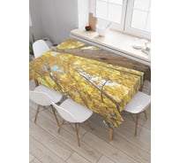 Прямоугольная скатерть JoyArty Лесная вечность из сатена tc_20652_120x145