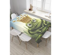 Прямоугольная скатерть JoyArty Лягушка-принц из сатена tc_36000_120x145