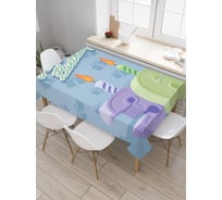 Прямоугольная скатерть JoyArty Огненные свечи из сатена tc_34202_120x145