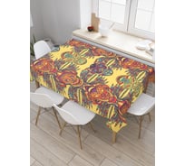 Прямоугольная скатерть JoyArty Латиноамериканские маски из сатена tc_29155_120x145