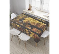 Прямоугольная скатерть JoyArty Листья осени из сатена tc_8925_120x145