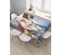 Прямоугольная скатерть JoyArty Космический полет из сатена tc_19941_120x145