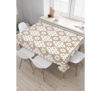 Прямоугольная скатерть JoyArty Оптическое цветение из сатена tc_13508_120x145