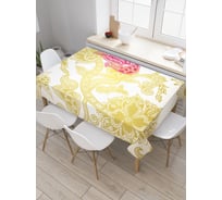 Прямоугольная скатерть JoyArty Мир жар-птицы из сатена tc_29479_120x145