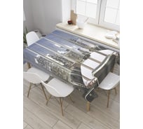 Прямоугольная скатерть JoyArty Конференц Зал на веранде из сатена tc_34825_120x145