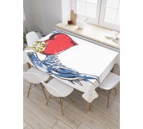 Прямоугольная скатерть JoyArty Крылатое сердце из сатена tc_22157_120x145