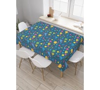 Прямоугольная скатерть JoyArty Космическая история из сатена tc_28029_120x145