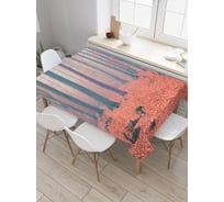 Прямоугольная скатерть JoyArty Лес раздумий из сатена tc_9340_120x145