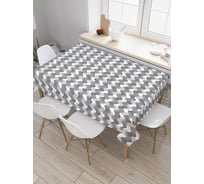 Прямоугольная скатерть JoyArty Маскировочные зигзаги из сатена tc_20873_120x145