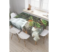 Прямоугольная скатерть JoyArty Лесное чудо из сатена tc_18933_120x145