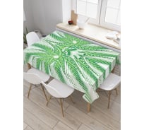 Прямоугольная скатерть JoyArty Лиственный облик из сатена tc_18669_120x145