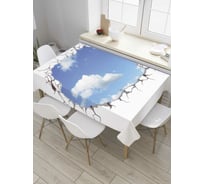 Прямоугольная скатерть JoyArty Небесное отверстие из сатена tc_8069_120x145