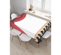 Прямоугольная скатерть JoyArty Ожидание спектакля из сатена tc_6779_120x145