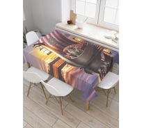 Прямоугольная скатерть JoyArty Лодка викингов из сатена tc_22364_120x145