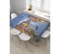 Прямоугольная скатерть JoyArty Освещенная река из сатена tc_8254_120x145