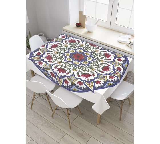 Прямоугольная скатерть JoyArty Марокканская мандала из сатена tc_32530_120x145 1