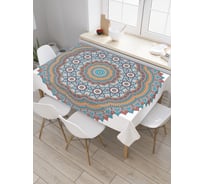 Прямоугольная скатерть JoyArty Культура вышивки из сатена tc_21206_120x145