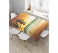 Прямоугольная скатерть JoyArty Направление к закату из сатена tc_6992_120x145