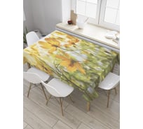 Прямоугольная скатерть JoyArty Нежная эшшольция из сатена tc_28323_120x145