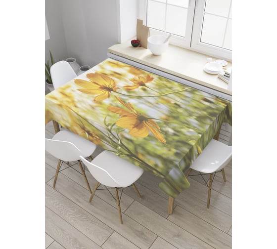 Прямоугольная скатерть JoyArty Нежная эшшольция из сатена tc_28323_120x145 1