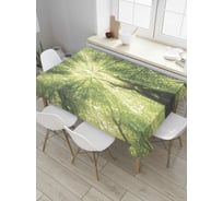 Прямоугольная скатерть JoyArty Лесной свет из сатена tc_8201_120x145