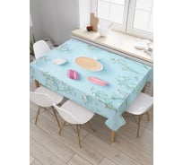 Прямоугольная скатерть JoyArty Кофе с молоком из сатена tc_32040_120x145