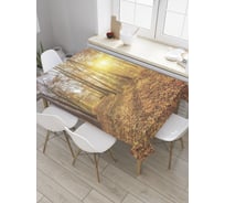 Прямоугольная скатерть JoyArty Лесное покрытие из сатена tc_8939_120x145