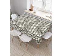 Прямоугольная скатерть JoyArty Орнамент из ромбов и треугольников из сатена tc_28627_120x145