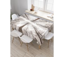 Прямоугольная скатерть JoyArty Лес держит небо из сатена tc_20677_120x145