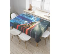 Прямоугольная скатерть JoyArty Ночная скорость из сатена tc_4865_120x145