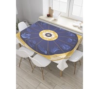 Прямоугольная скатерть JoyArty Королевский цвет астролигии из сатена tc_33734_120x145