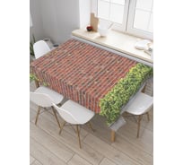 Прямоугольная скатерть JoyArty Обрастающая стенка из сатена tc_19761_120x145