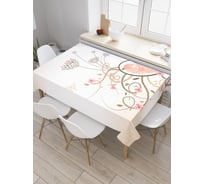 Прямоугольная скатерть JoyArty Любовный одуванчик из сатена tc_3394_120x145