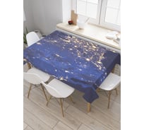Прямоугольная скатерть JoyArty Огни континента из сатена tc_38823_120x145