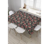 Прямоугольная скатерть JoyArty Маковое поле из сатена tc_33465_120x145