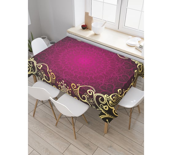 Прямоугольная скатерть JoyArty Мандала в узоре из сатена tc_33837_120x145 1