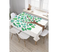 Прямоугольная скатерть JoyArty Оригинальное дерево из сатена tc_13463_120x145