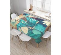 Прямоугольная скатерть JoyArty Лавандовая соль из сатена tc_21858_120x145