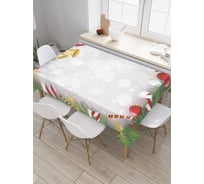 Прямоугольная скатерть JoyArty Носки на Рождество из сатена tc_37080_120x145