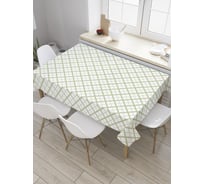 Прямоугольная скатерть JoyArty Одноцветный аргайл из сатена tc_28931_120x145