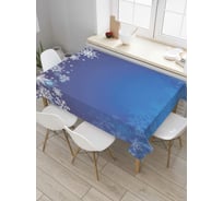 Прямоугольная скатерть JoyArty Новогодний снегопад из сатена tc_37044_120x145