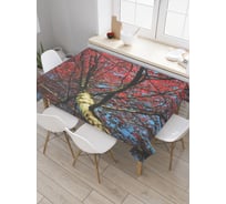 Прямоугольная скатерть JoyArty Огненая крона из сатена tc_2380_120x145