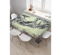 Прямоугольная скатерть JoyArty Крылатое чудище из сатена tc_22164_120x145